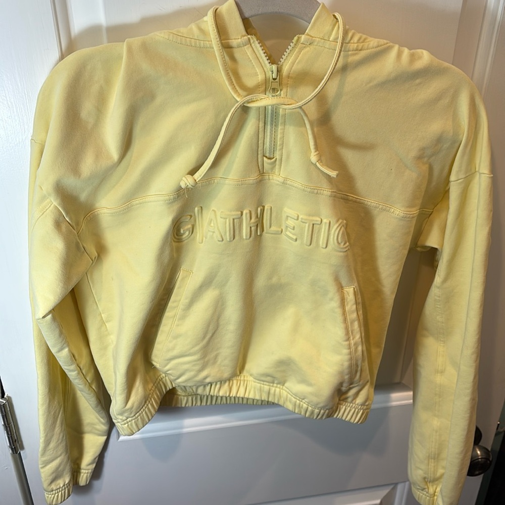 G ATHLETICA YELLOW HOODIE
